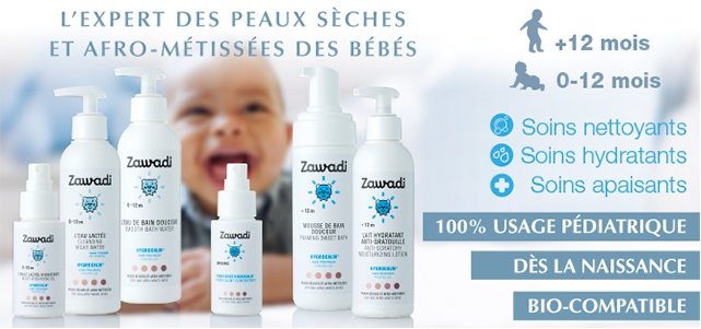 A la découverte de la gamme de produits Zawadi pour la peau des bébé afro
